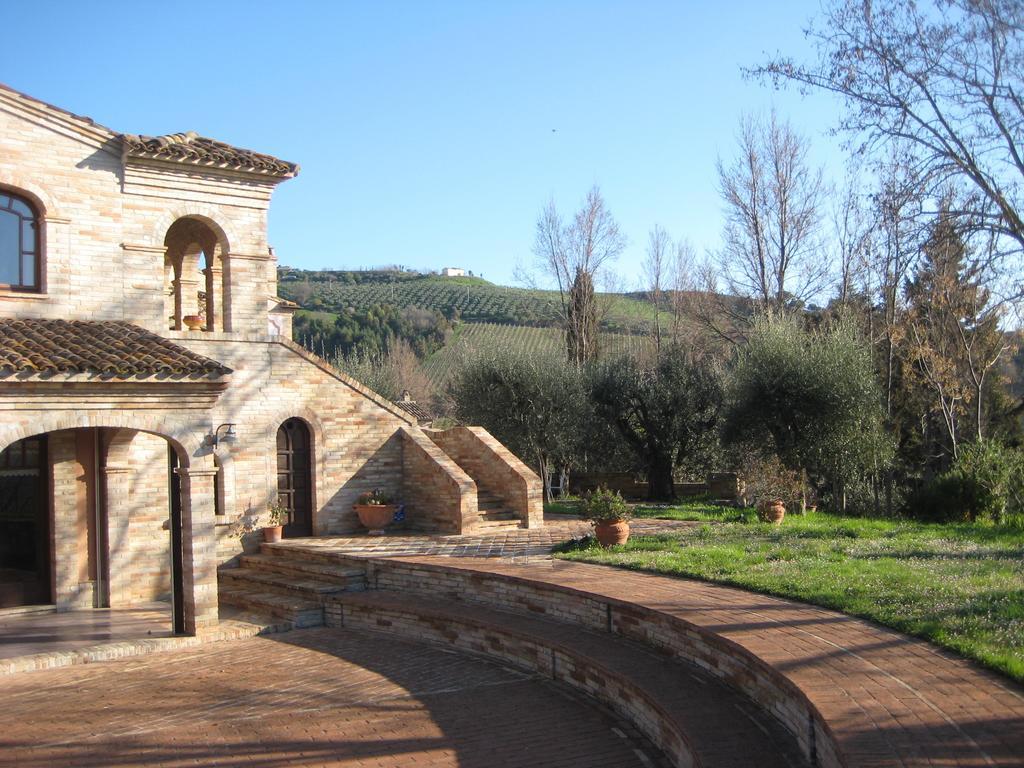 Вилла Agriturismo La Campana Montefiore dell'Aso Экстерьер фото